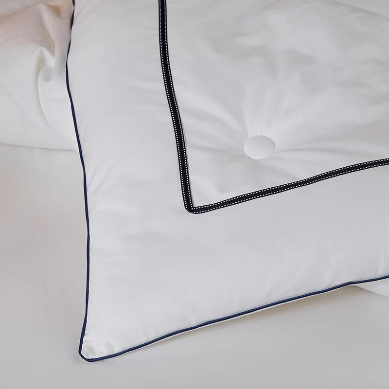 European Style organic Cotton Hotel Five Stars 3d printed Premium Feather Down Comforter Duvet Insert