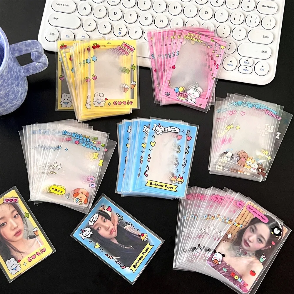 New Custom Design PP Cute Cartoon Card Holder Kpop Photocard Card Holder Stars Photo Collect Card Holders