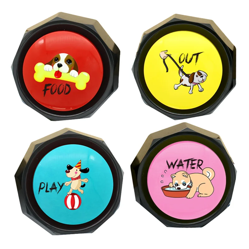 Hot Sale Round 30s Recording Custom Pet Communication Training Sound Talking Buttons