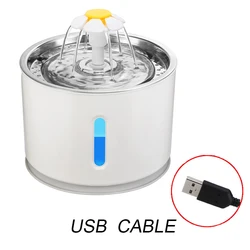 Автоматический питьевой фонтан для собак и кошек с USB зарядкой 2 4 л со