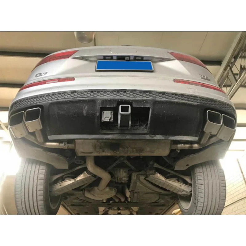 Stainless Steel Exhaust Tip Cover Muffler Exhaust Muffler Tip  For AUDI SQ7 Q7 2016-2022 Muffler Tailpipe Tips