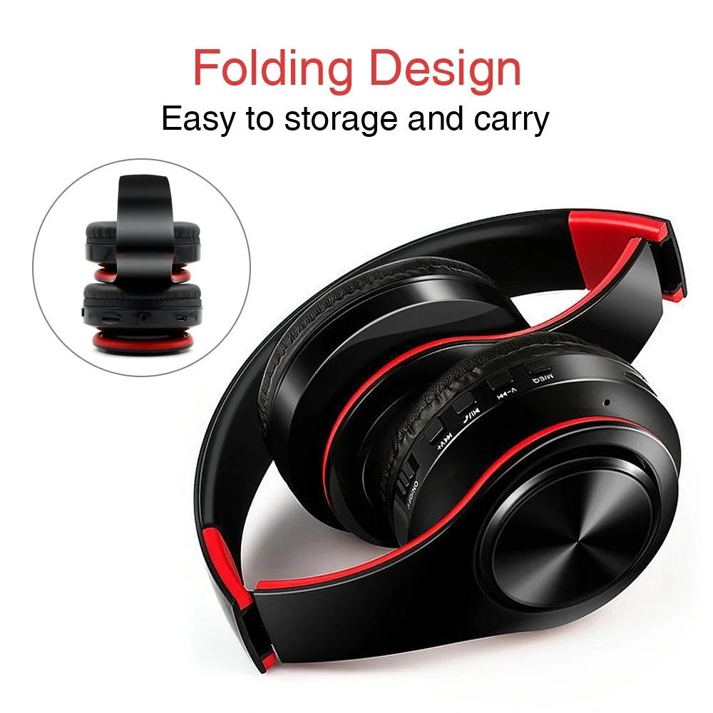 Беспроводные Bluetooth-наушники D422 стерео Музыкальная гарнитура с микрофоном Fm-радио SD-картой разъемом Aux mp3-плеером