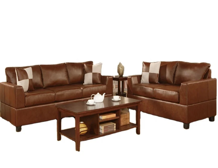 YL1008 хорошая цена высококачественный набор диванов из синтетической кожи в простом стиле для гостиной
