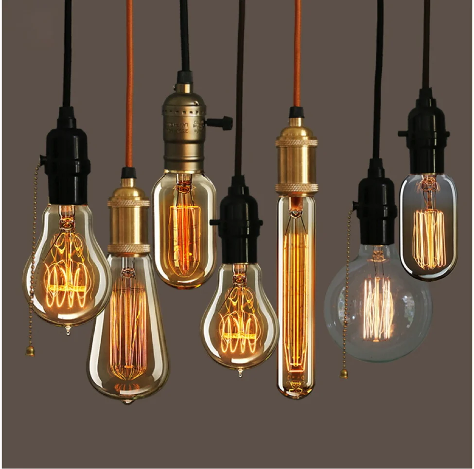 G80 25w Глобус Edison лампа накаливания античные декоративные дома светодиодные в винтажном стиле светодиодная