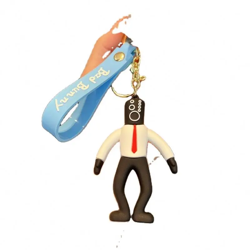 Toilet Man Key chain spoof game peripheral pendant skibidi toilet plush adventure game