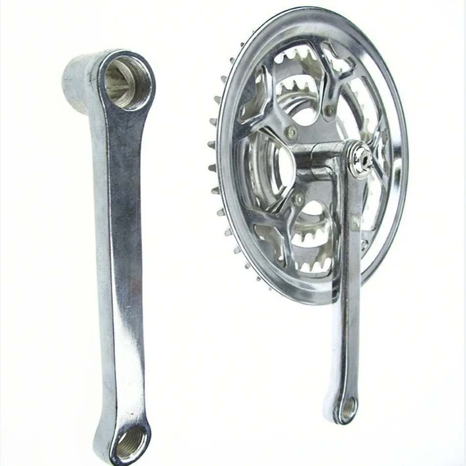 Горный велосипед, большой трехкомпонентный диск, зубчатый диск, коленчатый полированный диск