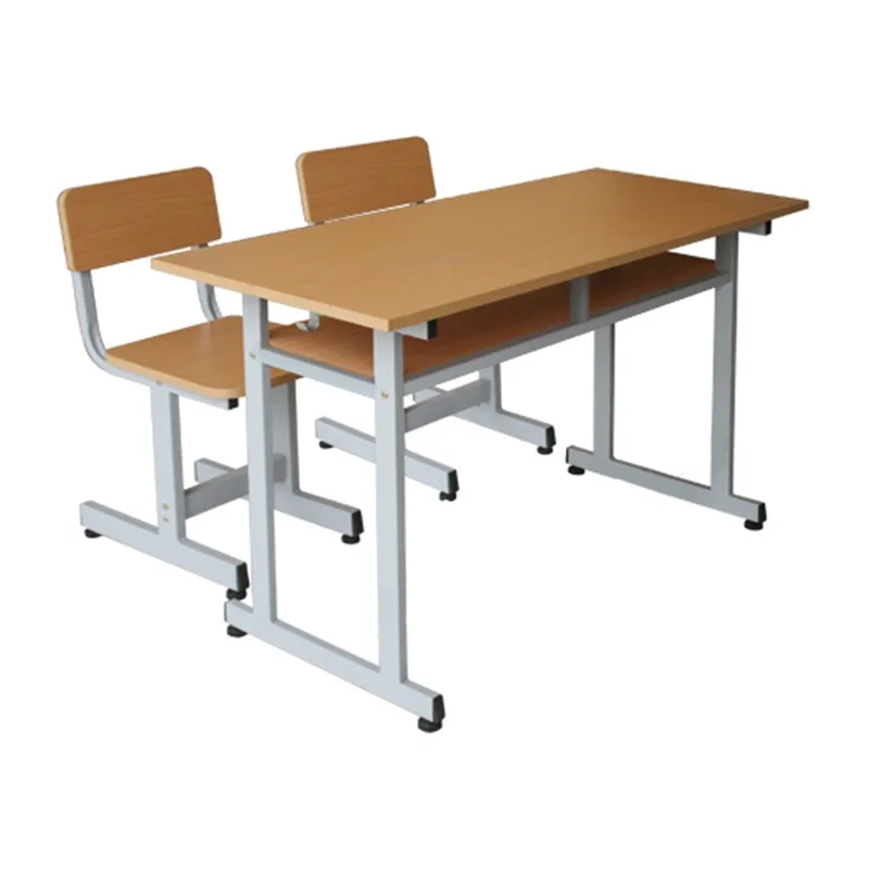 Standard Student Furniture Metal Frame School Desk And Chair For School