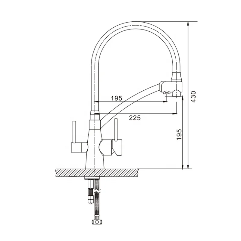 Hot Sold Filter Kitchen Faucet Tap 3 in 1 Purifier Kitchen Drinking Filter Water Crane Tap For Kitchen Mixer Filtered Tap
