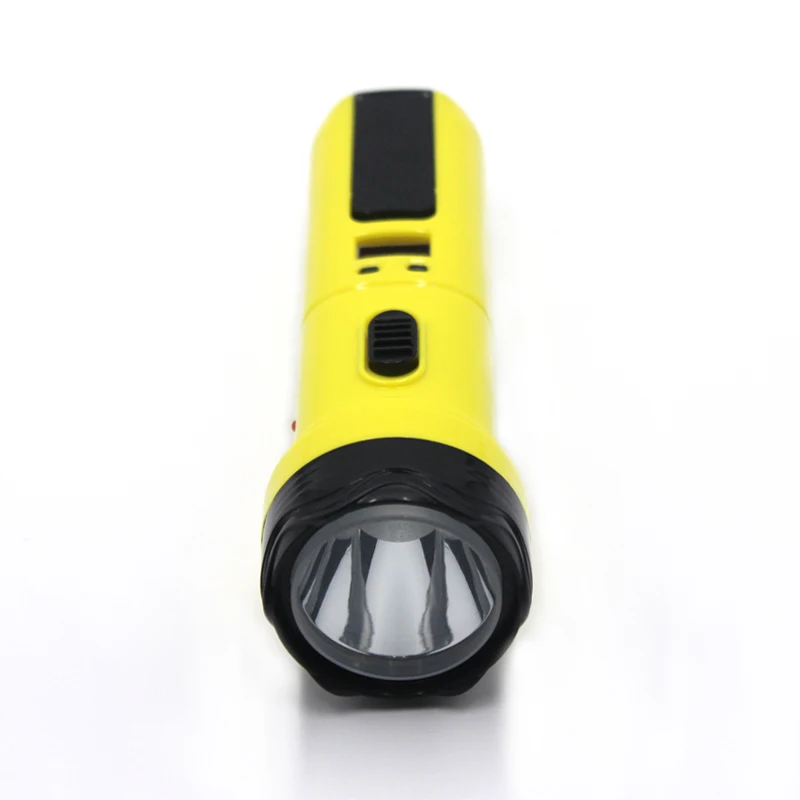 EcoMatters  solar rechargeable flashlight with clock torch light led flashlight