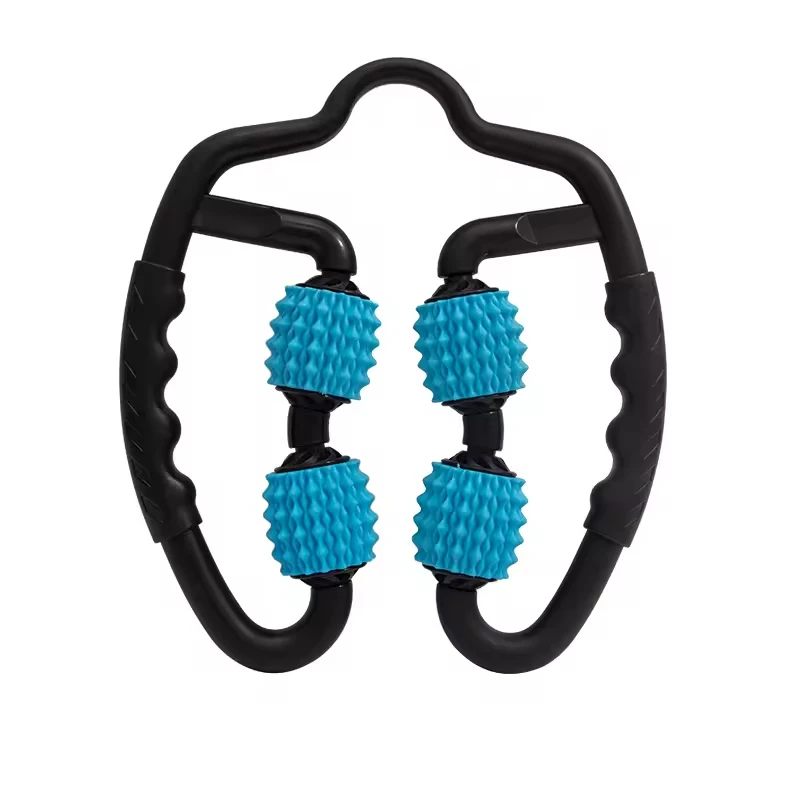 Keepeak Myofascial Roller Stick Circular Stovepipe Massager Roller Ball Leg Clamp Leg Foam Shaft Roller Fitness Muscle Relaxatio