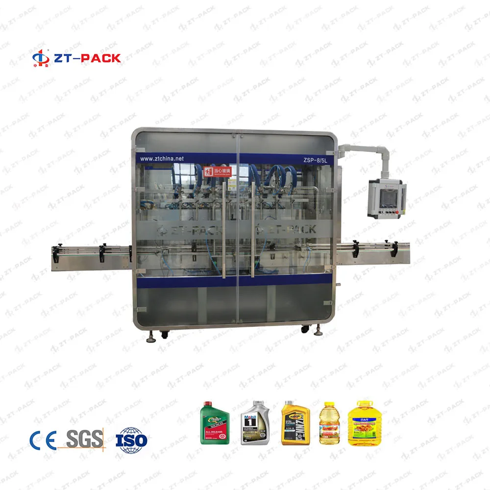 1L-5L Pet Glass Bottle Sunflower Vegetable Edible Olive Cooking Oil and car lubricating oil Bottling Oil Filling Machine