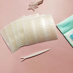 OEM  Factory Custom High Quality Small Size Crescent Shape Eyelid Stickers Lace  Fashion Cosmetic Lady Double Eyelid Tape