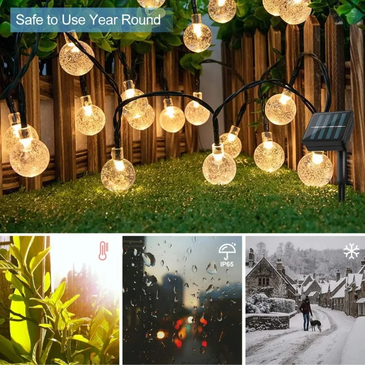 WTL ODM OEM Bulb LED String Light Outdoor Lantern Lawn Lamp Garden Decoration Christmas Decorative Lighting Solar Firefly Lights
