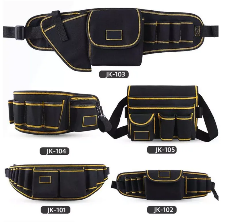 Y2 Nylon canvas leather polyester tool belt rolling roll up folding toolbag garden electrician waist tool bag eva tool bag OEM