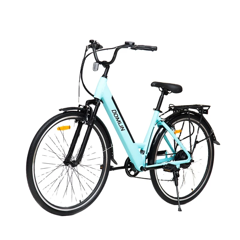 2024 New 250W Shimano 7 Speed Women Electric Bike Aluminum Alloy Electric City Bike E Bike 350W