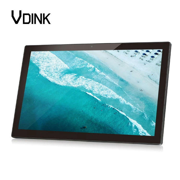 Vdink Touch Screen Monitors Wall Mounted 14 Inch OEM All In One Digital Signage Advertising Players Android Tablet