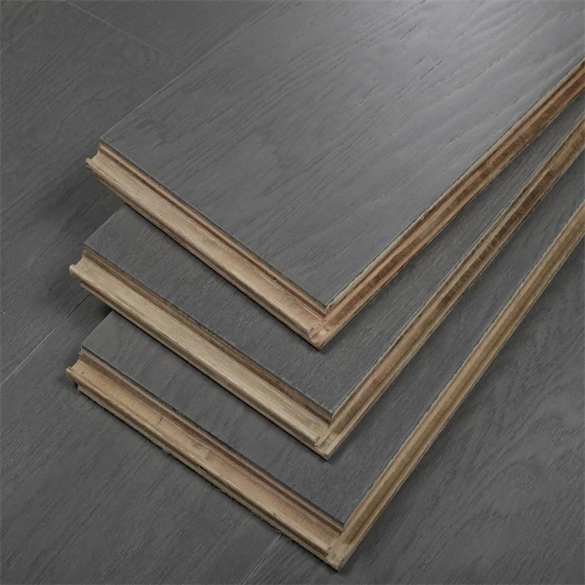 New Arrival Furniture Oak Brushed Metal Paint Lock Buckle Hard Wood Flooring