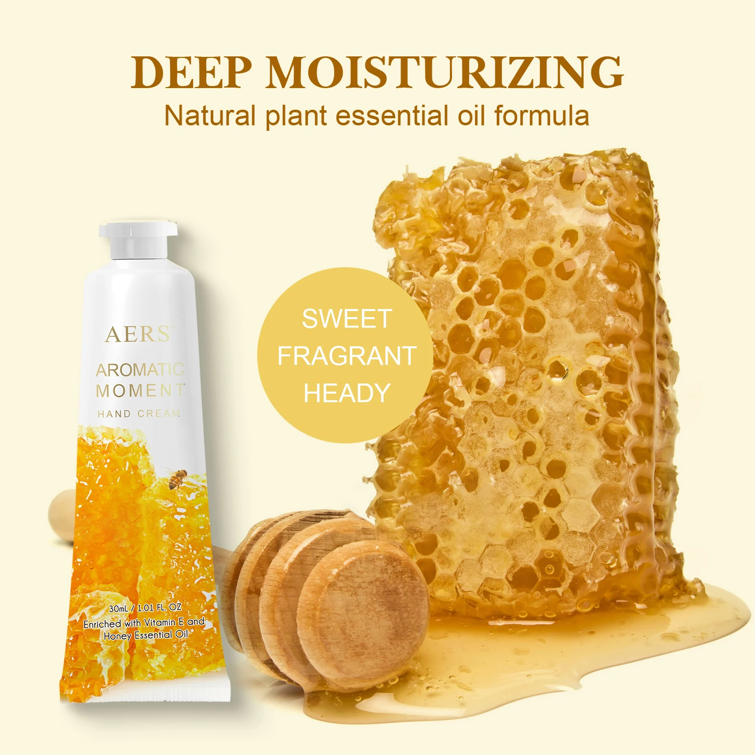 Soft Moisturizing Whiten Portable Cream Private Label Honey Gift Box Bulk Hand Lotion Adults Handcream Tube OEM Service Offered