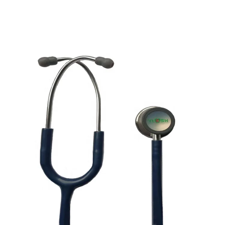 Wholesale 5623 Navy OEM Logo Portable Medical Doctor Nurse Dual Head Dual Tube Sethoscope Stethoscope With Case
