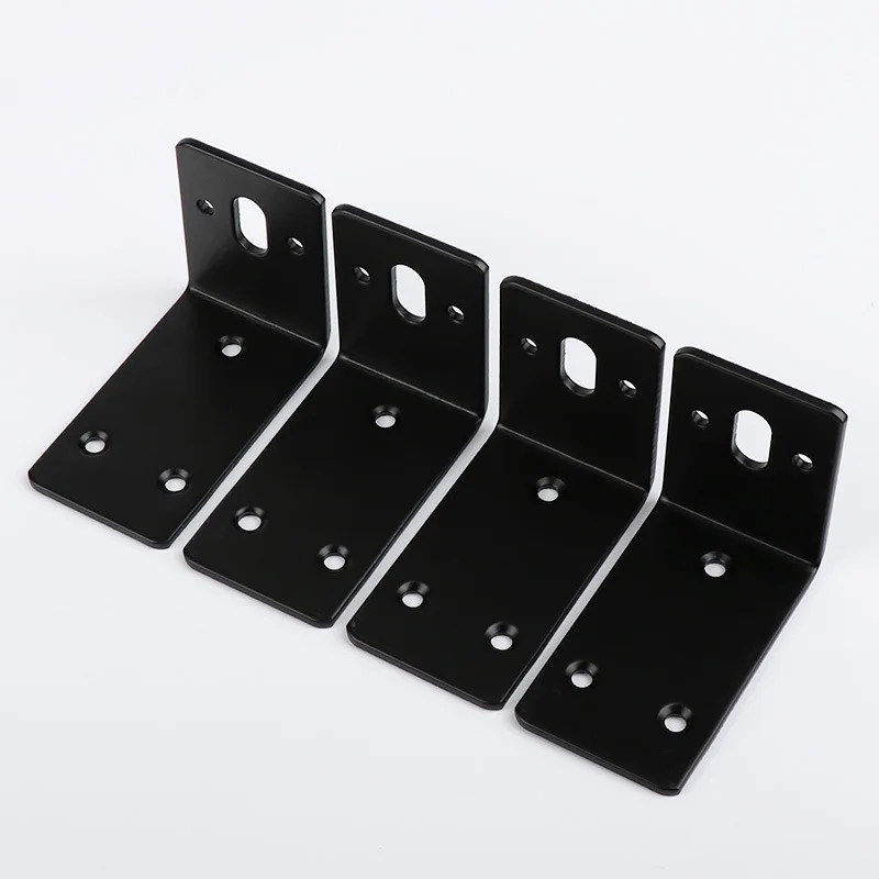 High Quality Stainless Steel Black L Shape Corner Angle Iron Corner Bracket