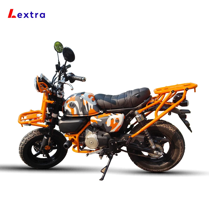 Lextra High Quality 150cc Mini Bike Retro fishing camping base moto 150cc WALL-E Vintage Motorcycle