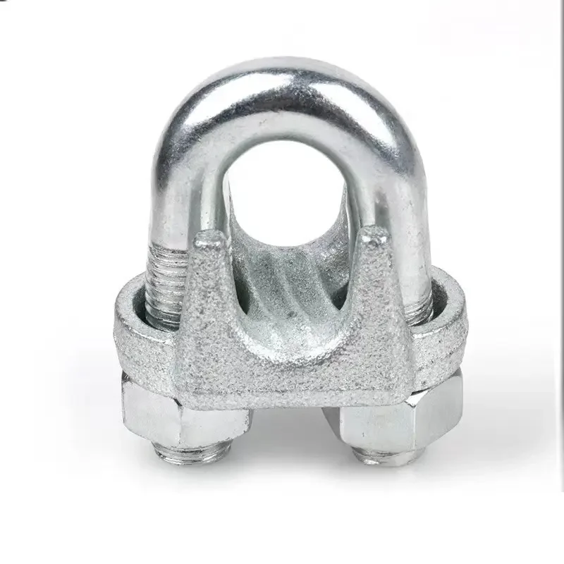 HLM Galvanized Adjustable Fasteners Malleable Casting DIN1142 Wire Rope Clip Customizable Packing Rigging Hardware