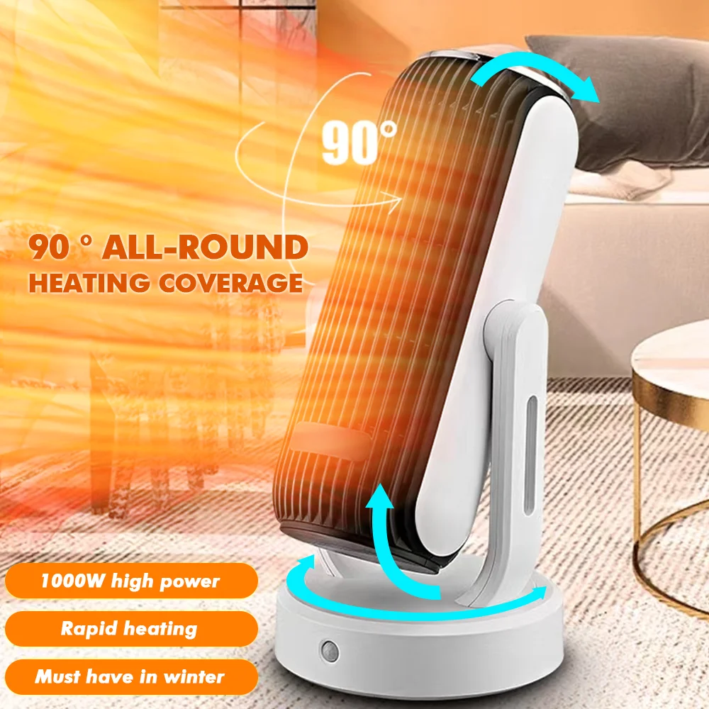 Smart Infrared Human Body Induction Energy Saving Heater Plug In Warm Air Blower PTC Ceramic Heating Electric Heaters Fan