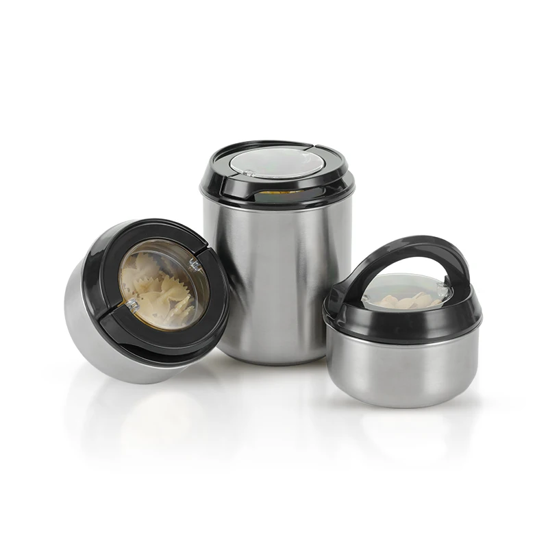 China new product hotel restaurant stainless steel food storage metal rice grain organizers for kitchen pantry