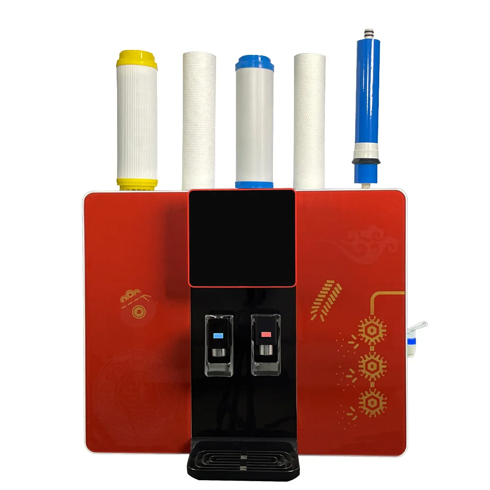 pure ro reverse osmosis water filter hot and cold pure drinking water counter top water filter machine
