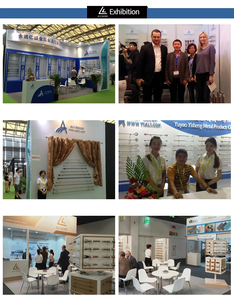 Customized Home Decoration Double Single Curtain Pole Adjustable Curtain Rod Set curtain poles tracks  accessories