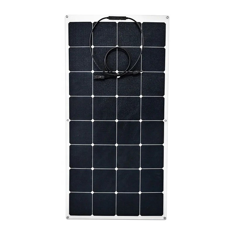 Walkable Custom 60W to 200W Sunpower Flexible solar panel 24.4% efficiency Japan ETFE Anti-slip Surface RV Van Boat solar module
