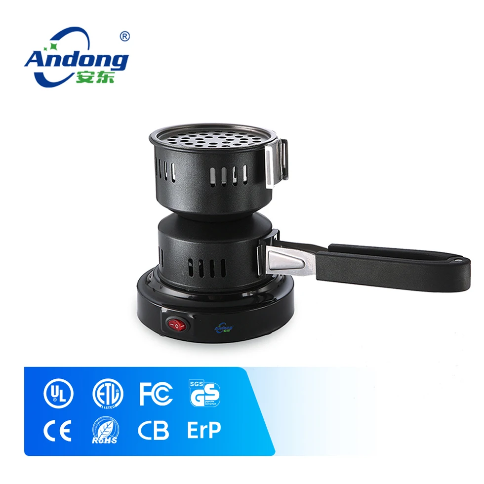 Andong Black Bull Coco Charcoal Burner Coconut Hookah Coal heater  Electric Shisha Starter Hot Plate Stove
