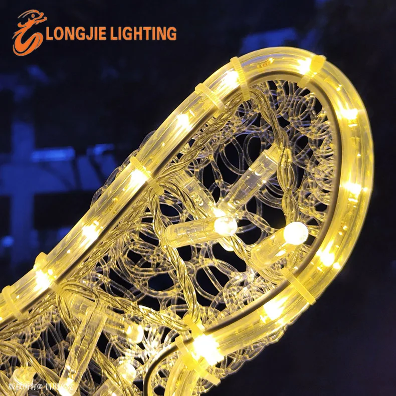 L:5M Cross Street LED 2D Motif Light For Outdoor Festival Holiday Decoration