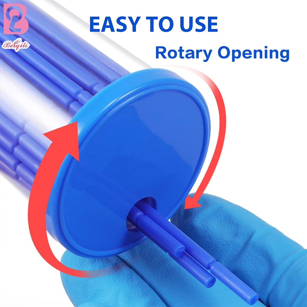 Beiqili 100 pcs Disposable Micro Applicator Extension Spoolie Cleaning Eyelash Micro Brush Microcepillos Para Pestaas Hisopos