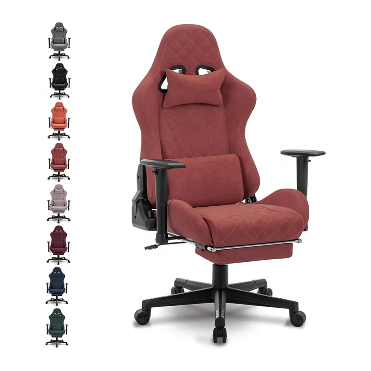 Custom Anji Cheapest Recliner Speaker 4d Massage Silla Gamer Grey Racer Racing Computer Game Chair Gaming Chair with Footrest
