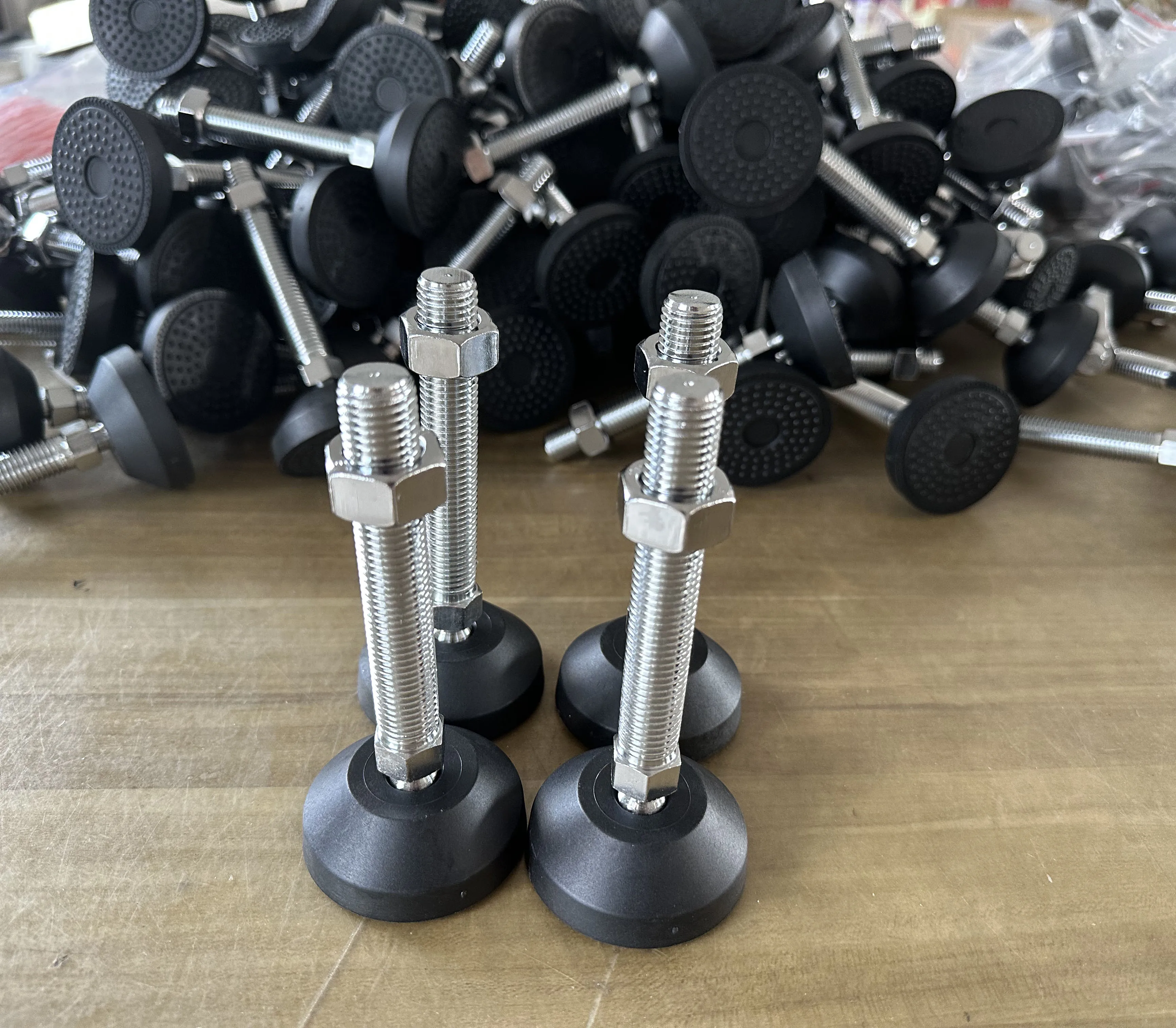 Heavy duty Furniture Leveler Feet M8/M10/M12/M14/M16/M20/M24 Rubber Swivel Nylon Adjustable Leveling Feet