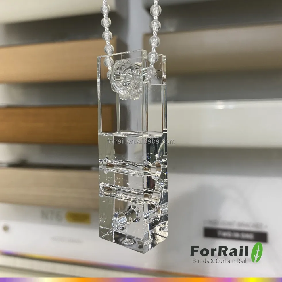 High-quality Roller blinds components - cord weight with pulley Acrylic window shades manufacture