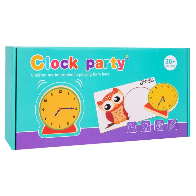 Children Montessori Wooden Clock Toys Kids Hour Minute Second Cognition Watches Preschool Learning Digital Toy For Children Gift