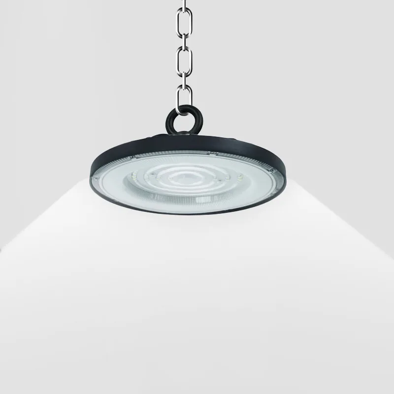 Factory price Warehouse Lamp Die Casting Aluminum Ip65 UFO 100w 150w 200w Led High Bay Light fixture