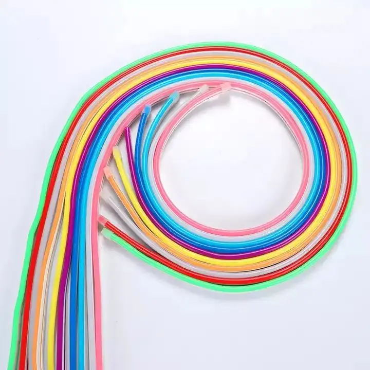 GM MJH1101 Neon flexible led Colorful Silicone PVC DC 12V SMD3535 LED neon light strips waterproof