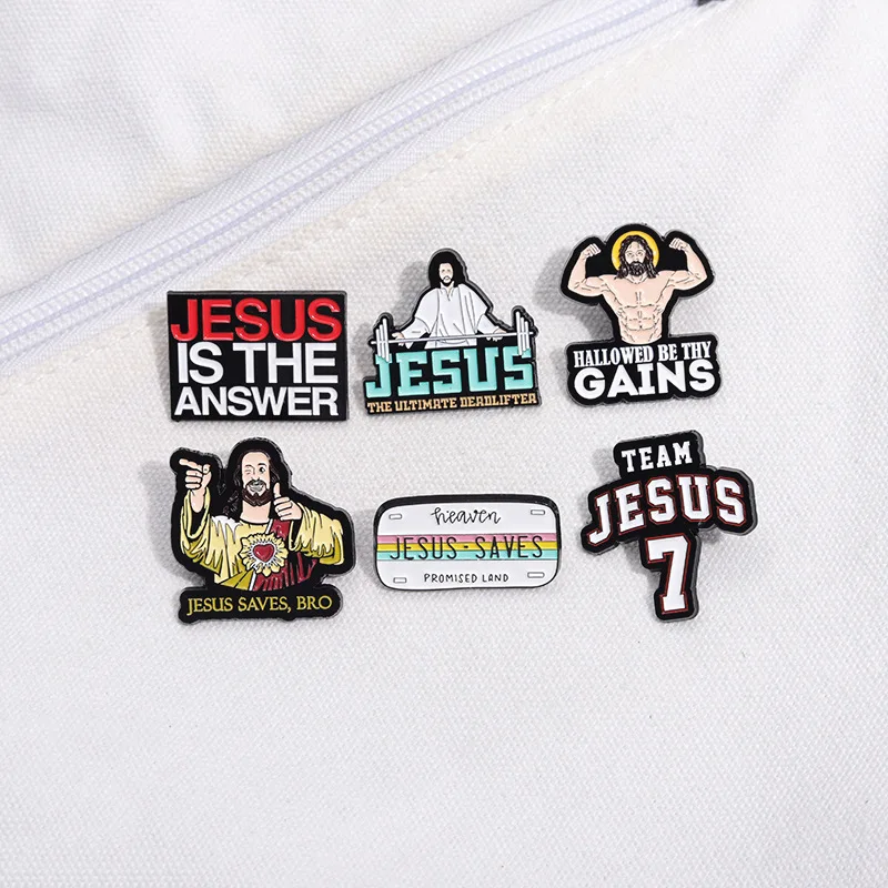 New Product Creative Metal Brooch Wholesale Price People of Faith Leading Needles Character Beard Badge Pin