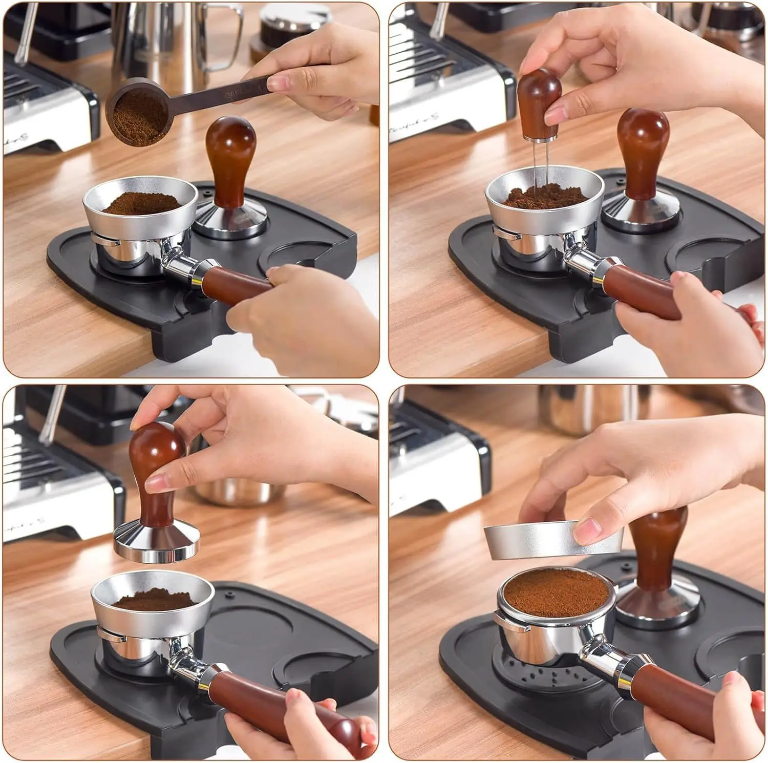 51/53/54/58 мм интеллектуальная дозирующая Воронка Из Нержавеющей Стали кофейный порошок портафильтр Дозирующее кольцо с магнетизмом