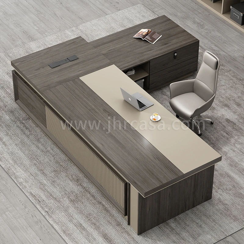 Classic Wooden Ceo Boss Computer Table Office Modern Executive Desk Writing Wooden Table