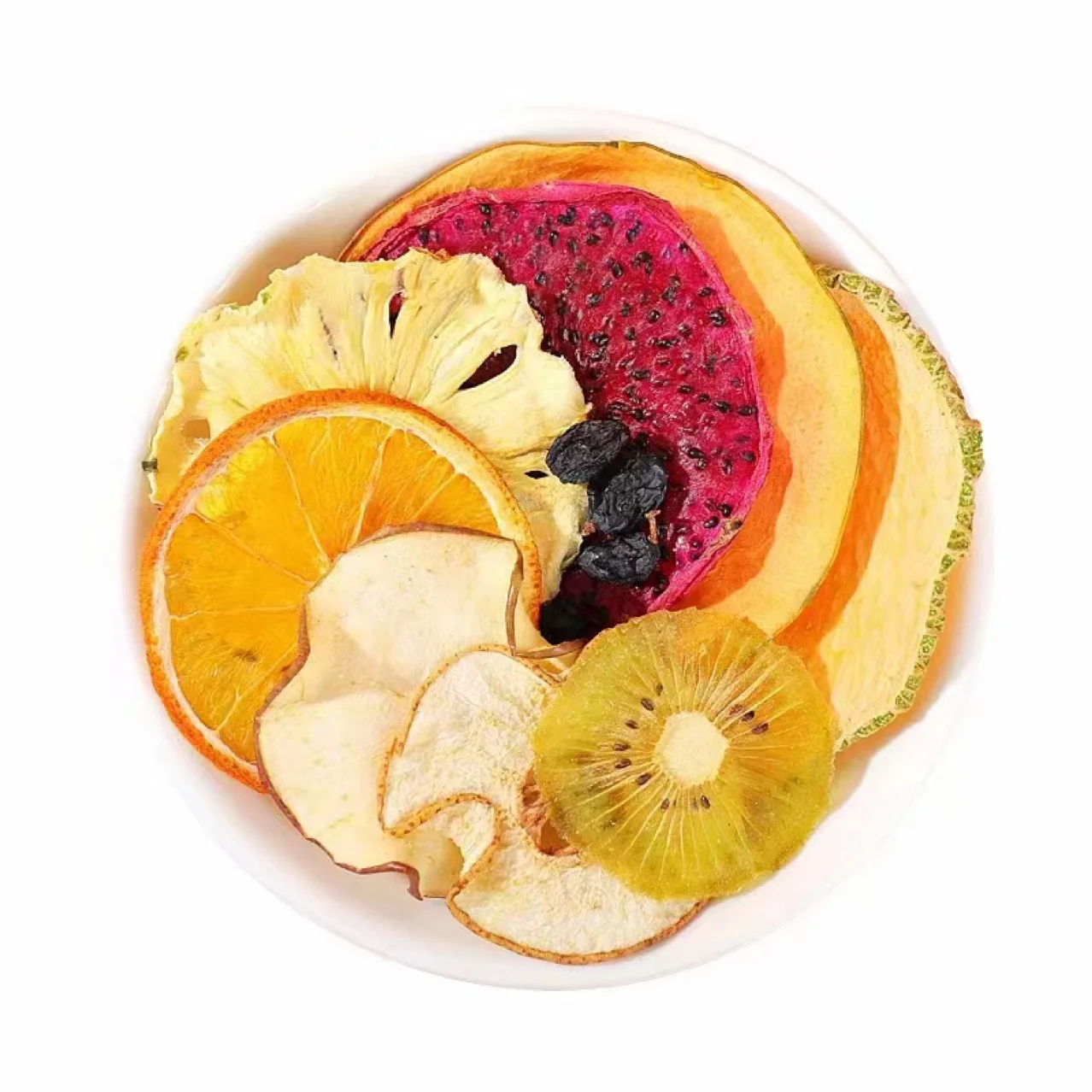 Wholesale Price  Pure Organic Freeze Dried Fruit Pineapple Apple Orange Slices Lemon Dried Fruit