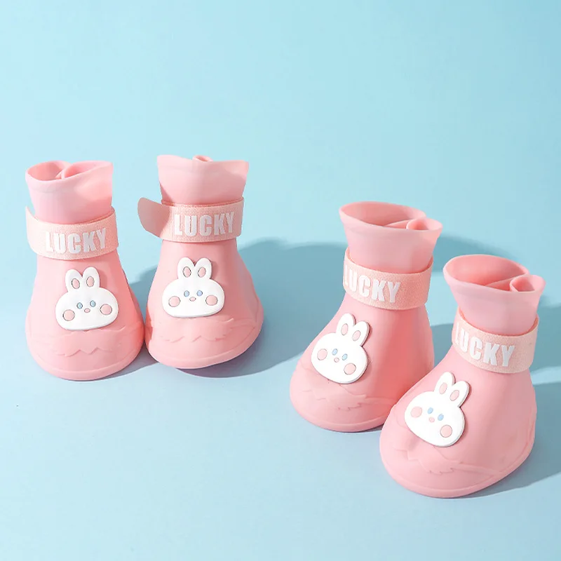 High quality fashion waterproof dog shoes pet wint breathable dog shoes waterproof silicone pet shoes