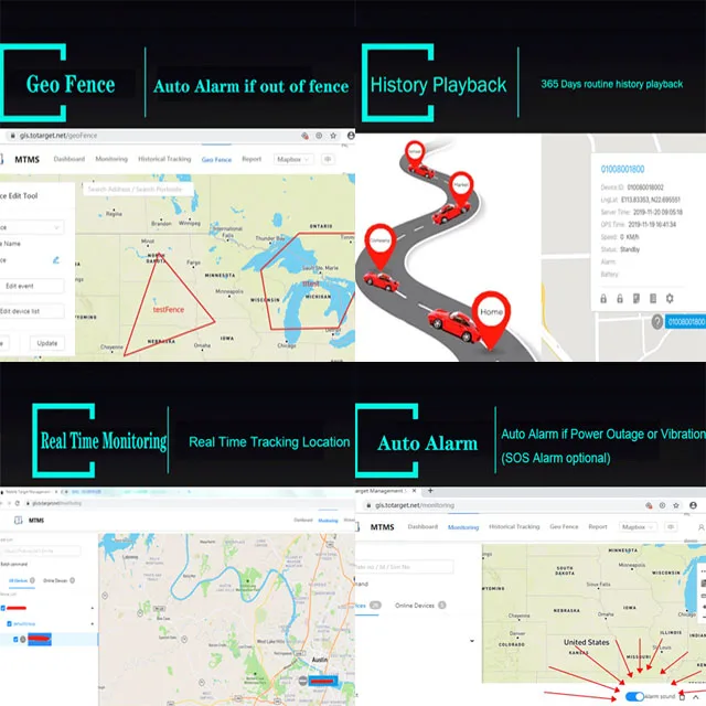 Factory 2G GSM fuel power oil cut off wired micro tracking device vehicle car gps tracker relay tracker