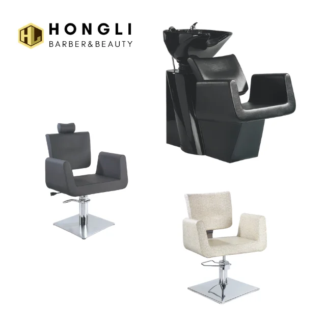 hot pink  barber shop chairs with sink shampoo wash bowl chair for salon