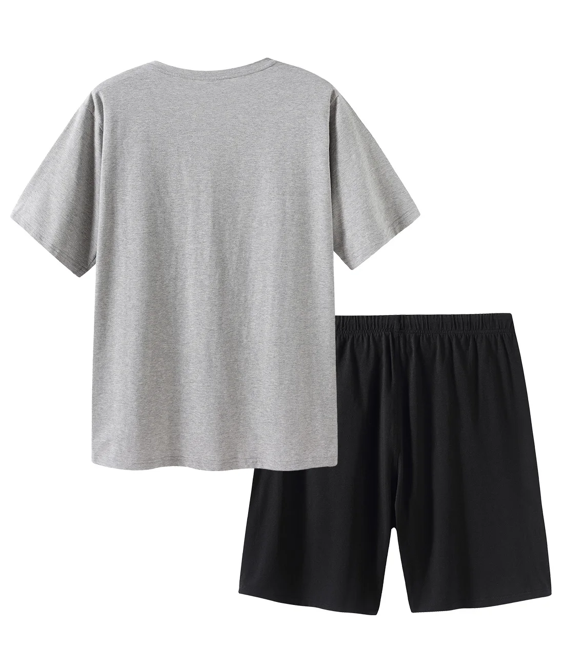 
High Quality Pajamas Two Piece Suit Short Sleeve Short Pant Knitted Men Pajama Set 