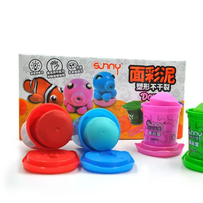 Manufacturer for kids high quality 8 colours DIY modeling clay play dough, Plasticine Mold Set Toy For Kids