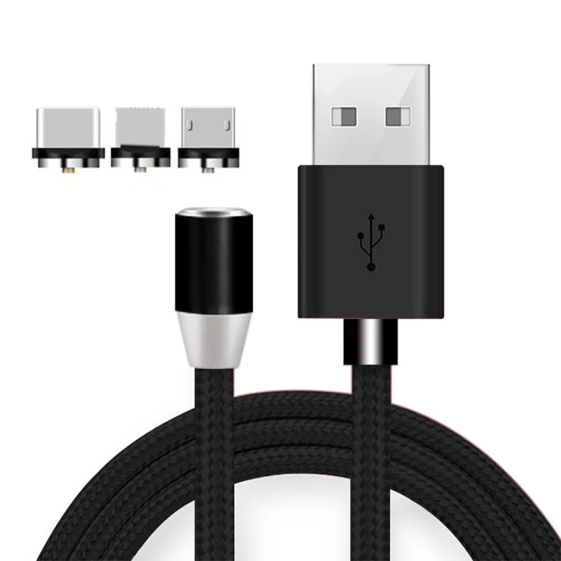  Магнитный адсорбционный кабель типа C для IOS Micro Usb магнитный 3 в 1 быстрой